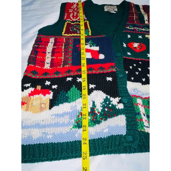 Heirloom Collectables Holiday Sweater Vest - Women's Size M - Ugly Awesomeness! - Picture 8 of 9